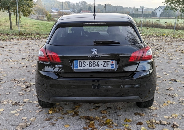 Peugeot 308 cena 39900 przebieg: 138000, rok produkcji 2015 z Brzozów małe 254